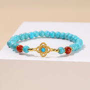 Buddha Stones Turquoise Bead Protection Balance Bracelet Bracelet BS 4