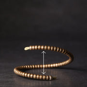 Buddha Stones Vintage Design Copper Balance Adjustable Cuff Bracelet Bracelet Bangle BS 8