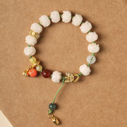 Buddha Stones Natural Bodhi Seed Lotus Pumpkin Bead Peace Harmony Bracelet Bracelet BS 4