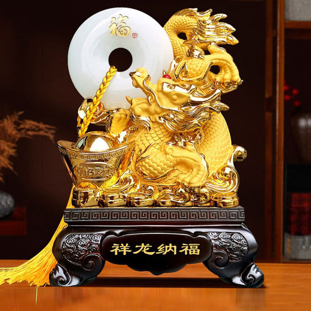Buddha Stones Year of the Dragon Attract Wealth Protection Success Home Decoration