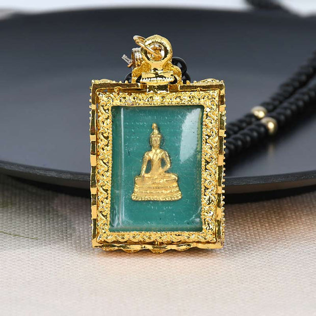 Obsidian Buddha Serenity Pendant Necklace (Extra 30% Off | USE CODE: FS30) Necklaces & Pendants BS 6