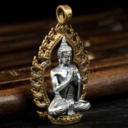 Buddha Stones Prayer Copper Wealth Luck Necklace Pendant Necklaces & Pendants BS Cord
