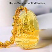 Citrine Guardian Buddha Serenity Pendant Necklace (Extra 40% Off | USE CODE: FS40) Necklaces & Pendants BS 5