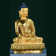 Buddha Stones Buddha Shakyamuni Figurine Enlightenment Copper Statue Home Offering Decoration Decorations BS 1