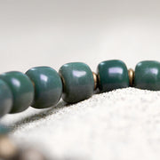 Buddha Stones Tibetan Cyan Bodhi Seed Copper Success Bracelet Bracelet BS 6
