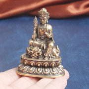 Buddha Stones Manjusri Bodhisattva Serenity Copper Statue Decoration Decorations BS 3