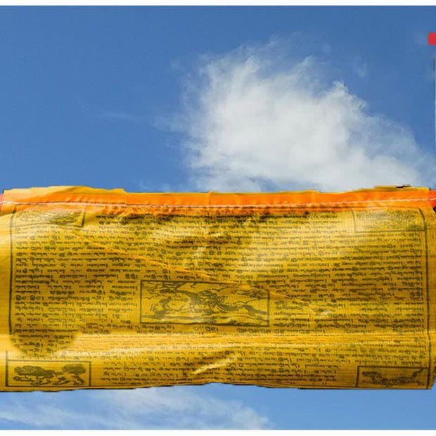 Buddha Stones Tibetan Windhorse Buddha Sutra Scriptures Healing Auspicious Nepal Flag Outdoor Prayer Flag