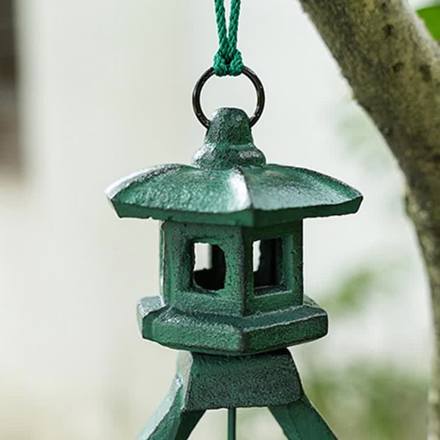 Buddha Stones Auspicious Wall Hanging Chime Bell Luck Handmade Home Decoration