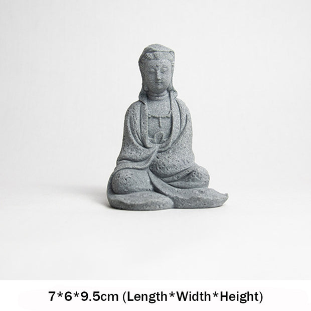 Buddha Stones Avalokitesvara Statue Blessing Home Decoration Decorations BS 7*6*9.5cm