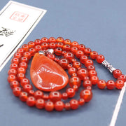 Buddha Stones Tibetan Red Agate Blessing Healing Bead Necklace Pendant Necklaces & Pendants BS 1