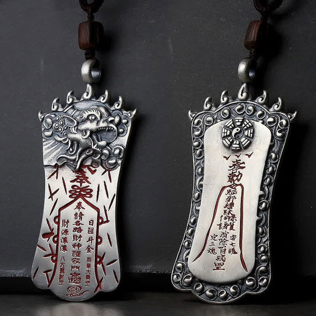 Buddha Stones FengShui Bagua PiXiu Cinnabar Balance Necklace Pendant Necklaces & Pendants BS 1