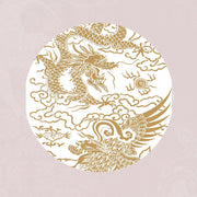 Buddha Stones Handmade 925 Sterling Silver Year of the Dragon Phoenix Peace Buckle Luck Couple Bracelet Bracelet BS 9
