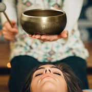 Buddha Stones Tibetan Meditation Sound Bowl Handcrafted for Healing and Mindfulness Singing Bowl Set Singing Bowl buddhastoneshop 1