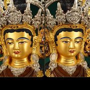 Buddha Stones Bodhisattva Green Tara Hope Copper Statue Decoration Decorations BS 10