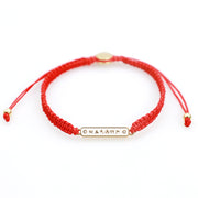 Tibetan Handmade Om Mani Padme Hum Peace Red String Bracelet Bracelet BS 5
