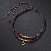 Buddha Stones Love Heart Pattern Bead Healing Necklace Pendant Bracelet Bracelet Necklaces & Pendants BS 1