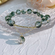 Buddha Stones Green Phantom Crystal Confidence Charm Bracelet Bracelet BS 2