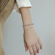 Buddha Stones Moonstone Positive Charming Chain Bracelet Bracelet BS 8