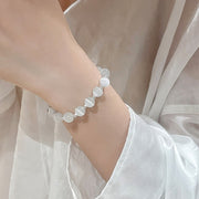 FREE Today: Accumulate Energy Natural Cat's Eye Moonstone Strawberry Quartz PiXiu Support Bracelet
