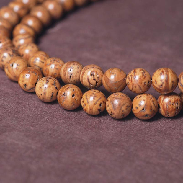 Buddha Stones 108 Mala Beads Bodhi Seed Wisdom Peace Tassel Bracelet