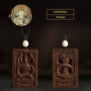 Buddha Stones Chinese Zodiac Natal Buddha Brunei Agarwood PiXiu Dragon Peace Necklace Pendant