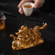 Buddha Stones Year Of The Dragon Color Changing Resin Luck Success Tea Pet Home Figurine Decoration Decorations BS 6