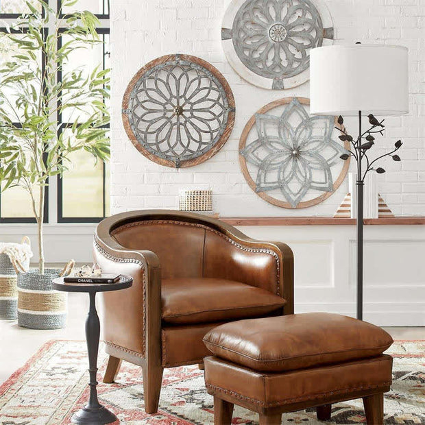 Mandala Lotus Flower Wheel Mindful Wood Wall Art (Extra 30% Off | USE CODE: FS30)