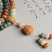 Buddha Stones 108 Mala Beads Gradient Bodhi Seed Buddha Hand Engraved Peace Bracelet Mala Bracelet BS 5