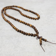 Buddha Stones 108 Mala Beads Bracelet Prayer Meditation Sandalwood Elastic Bracelet BS 22