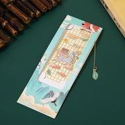 Buddha Stones Elk Koi Fish Crane Nine-Tailed Fox Metal Brass Hollow Bookmark