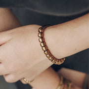 Buddha Stones Simple Design Copper Brass Bead Luck Wealth Bracelet Bracelet BS 10