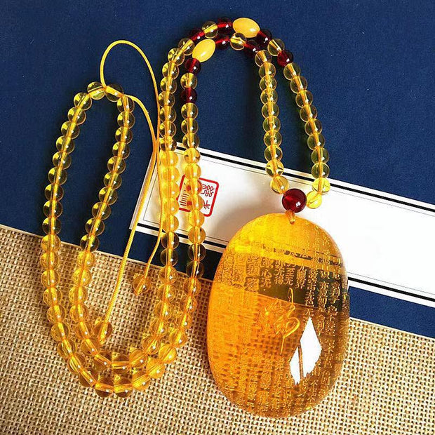 Buddha Stones FengShui Jade Dragon Blessing Necklace Necklaces & Pendants BS 5
