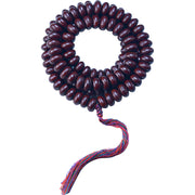Buddha Stones Natural Tibet 108 Mala Beads Purple Bodhi Seed Wealth Bracelet Mala Bracelet BS 11