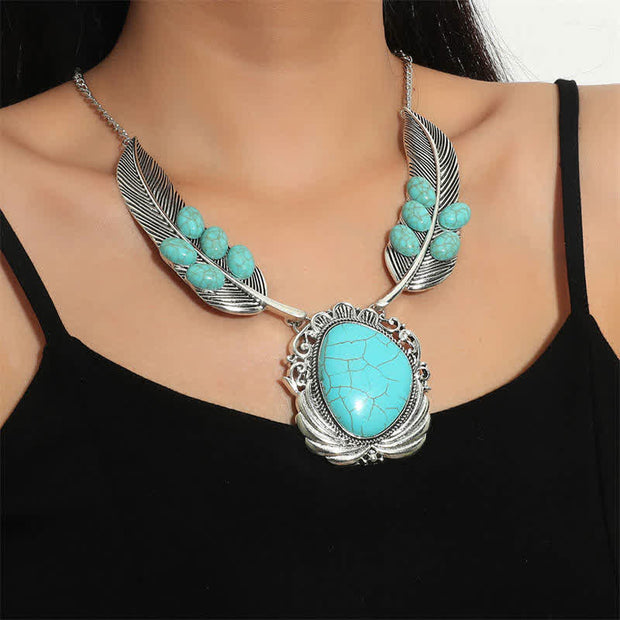 Tibetan Turquoise Copper Wisdom Balance Necklace Pendant (Extra 30% Off | USE CODE: FS30)