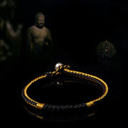 Buddha Stones Tibetan Handmade Braid Luck String Protection Bracelet Bracelet BS 6