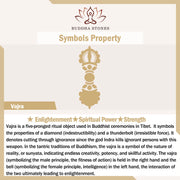 Buddha Stones Nepal Handmade 9 Prong Double Dorje Copper Spiritual Power Vajra Double Dorje BS 12