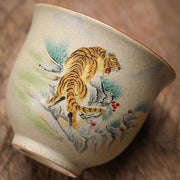 Buddha Stones 12 Chinese Zodiac Ceramic Teacup Kung Fu Tea Cup 130ml