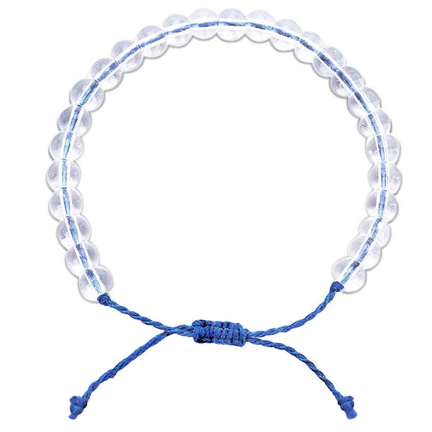 Buddha Stones Handmade Glass Beads Braided String Adjustable Bracelet