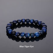 Buddha Stones Natural Stone Quartz Healing Beads Bracelet Bracelet BS 8mm Blue Tiger Eye