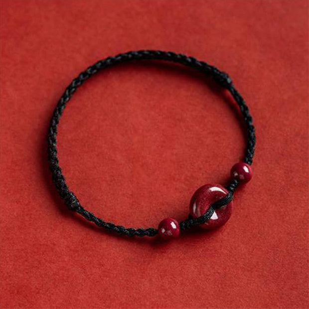 FREE Today: May You Be Healthy and Safe Cinnabar Bracelet Anklet FREE FREE Black Anklet(Anklet Circumference 18-32cm)