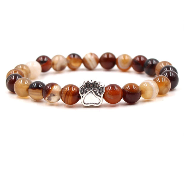 Buddha Stones “Save A Dog” Bracelet Bracelet Bracelet Sardonyx (Calm ♥ Happiness)