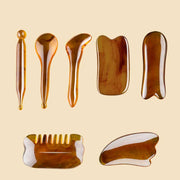 Resin Gua Sha Facial Whole Body Massage Comb Tool Set