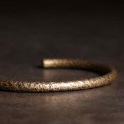 Buddha Stones Rustic Design Copper Balance Adjustable Cuff Bracelet Bracelet Bangle BS 10