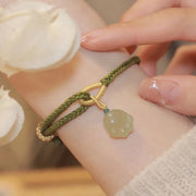 Buddha Stones Jade Cat Paw Pattern Luck Abundance Bracelet Bracelet BS Jade(Prosperity♥Abundance)