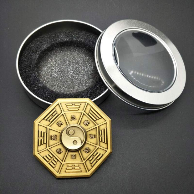 Buddha Stones Fidget Spinner Blessing Tai Chi Finger Hand Spinner Decoration Decorations BS Gold