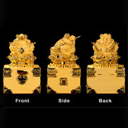 Buddha Stones Feng Shui Money Frog Statue Luck Wealth Decoration