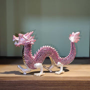 Buddha Stones Handmade Feng Shui Dragon Luck Success Home Decoration Decorations BS Pink