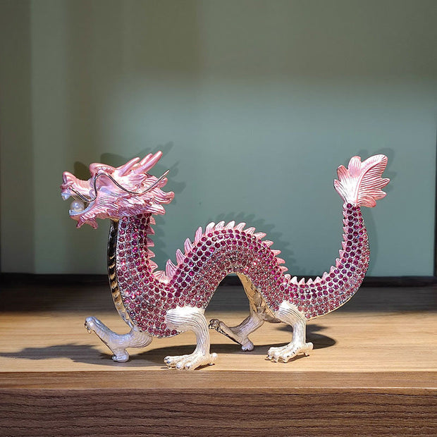 Buddha Stones Handmade Feng Shui Dragon Luck Success Home Decoration
