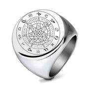 Buddha Stones 12 Constellations of the Zodiac Protection Blessing Ring