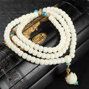 108 Beads Bodhi Seed Cat Eye Peace Bracelet Mala Mala Bracelet BS 1